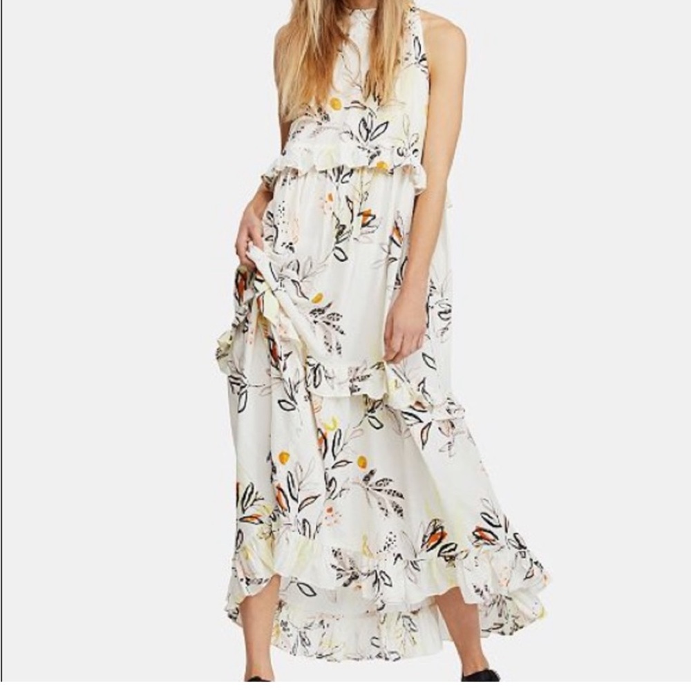 NWT Free People Anita Floral Maxi Dress